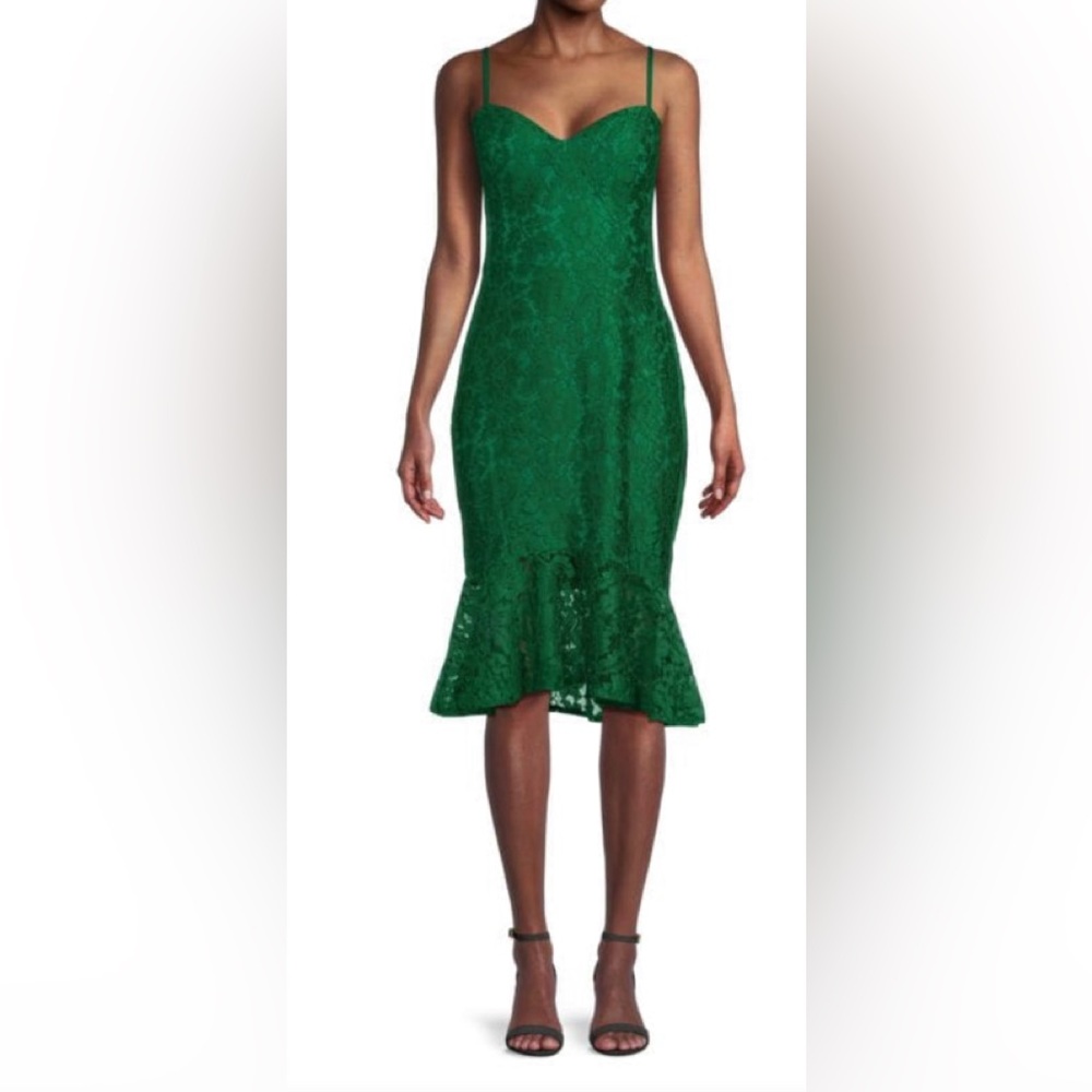 Guess Floral Lace Trumpet Dress